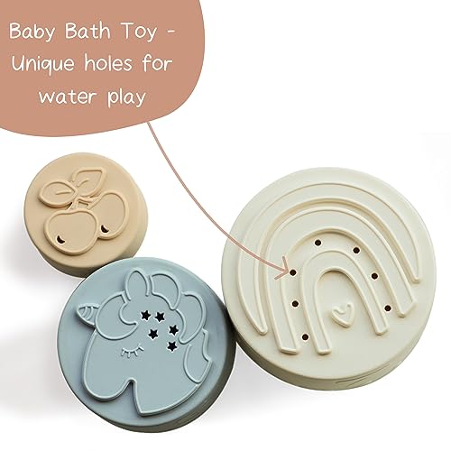 Moonkie Silicone Stacking Cups Toy for Babies