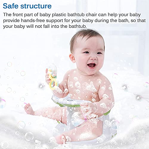 Infant Bath Seat with Backrest Support and Suction Cups
