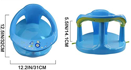 Infant Bath Seat with Backrest Support and Suction Cups