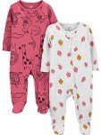 Carter's Baby Girls' Thermal Sleepsuit 2-Pack