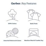 Gerber Baby Boys' 4-Pack Star Sleepers, 3-6 Months