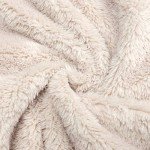 Beige Fleece-Lined Baby Snowsuit Hooded Romper