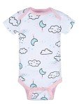 Gerber 8-Pack Baby Short Sleeve Bodysuits, Clouds