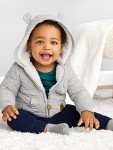 Carter's Unisex Baby Pullover Jacket with Sherpa Lining