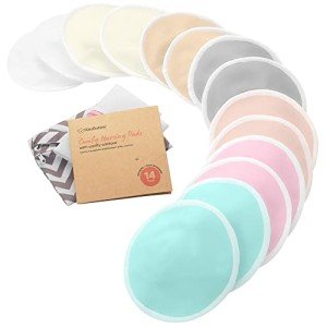 Reusable Bamboo Nursing Pads with Wash Bag