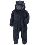 Carter's Hooded Plush Overall with Ears