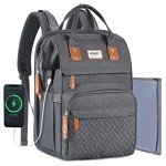 HOBEST Multifunctional Diaper Bag Backpack with USB Port