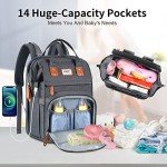 HOBEST Multifunctional Diaper Bag Backpack with USB Port