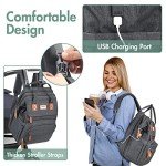 HOBEST Multifunctional Diaper Bag Backpack with USB Port
