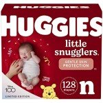 Huggies Little Snugglers Newborn Diapers, 128 Count