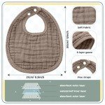 6-Pack Stylish Muslin Bibs & Burping Cloths