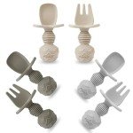 PandaEar Silicone Baby Feeding Utensils Set