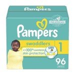 Pampers Swaddlers Size 1 Newborn Diapers 96 Pack