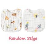 6-Pack Muslin Cotton Baby Bibs - Adjustable & Absorbent