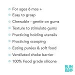 Bumpkins Silicone Weaning Fork and Spoon Set