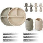 PandaEar Silicone Baby Feeding Set - 2 Pack