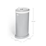 Ubbi Steel Odor Locking Diaper Pail - Gray