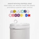 Ubbi Steel Odor Locking Diaper Pail - Gray