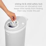 Ubbi Steel Odor Locking Diaper Pail - Gray