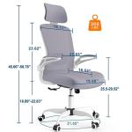 Ergonomic High-Back Office Chair with Adjustable Support