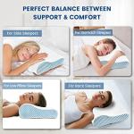 Ergonomic Memory Foam Neck Pillow for Comfort