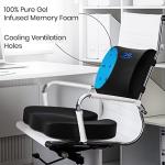 Ergonomic Gel Memory Foam Chair Cushion Set