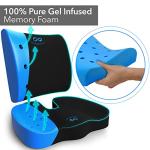 Ergonomic Gel Memory Foam Chair Cushion Set
