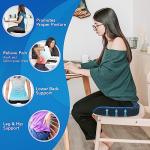 Memory Foam Seat Cushion and Lumbar Support Pillow