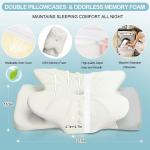 Contour Memory Foam Cervical Pillow for Pain Relief