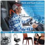 Memory Foam Seat Cushion and Lumbar Support Pillow