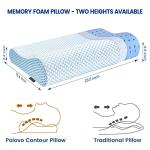 Ergonomic Memory Foam Bed Pillow for Neck Support