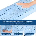 Ergonomic Memory Foam Bed Pillow for Neck Support