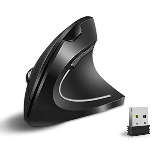 Vassink Ergonomic Wireless Vertical Mouse - Black