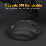 Ergonomic Wireless Mouse with USB Receiver, 1600 DPI