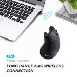 iClever Ergonomic Vertical Wireless Mouse - 4 DPI
