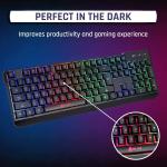 KLIM Chroma Wireless RGB Gaming Keyboard for All Devices