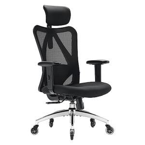 Ergonomic Office Chair with Adjustable Headrest and Armrests