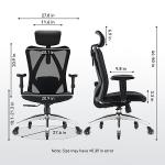 Ergonomic Office Chair with Adjustable Headrest and Armrests