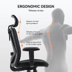 Ergonomic Office Chair with Adjustable Headrest and Armrests