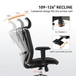 Ergonomic Office Chair with Adjustable Headrest and Armrests