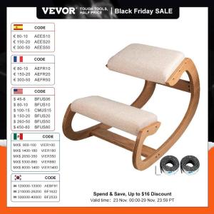 Ergonomic Wooden Kneeling Chair with Thick Cushion
