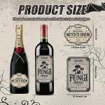 Halloween Wine Bottle Labels - 36 Waterproof Stickers