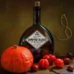 Halloween Vintage Wine Bottle Labels - 36 Pcs
