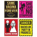 Funny Bachelor Party Alcohol Labels and Supplies