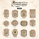 Halloween Wine Bottle Labels - 36 Stickers Set