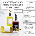 40 PCS Waterproof Kitchen Labels for Home Brewing
