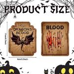 120 Creepy Halloween Animal Bottle Labels Stickers