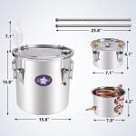 Suteck 13.2Gal Stainless Steel Alcohol Distiller Kit