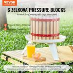 VEVOR Manual Grape Wine Press with Beech Wood