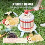 VEVOR Manual Grape Wine Press with Beech Wood